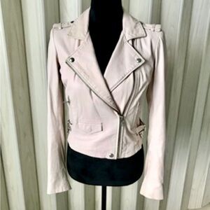 IRO Light Pink Leather Jacket